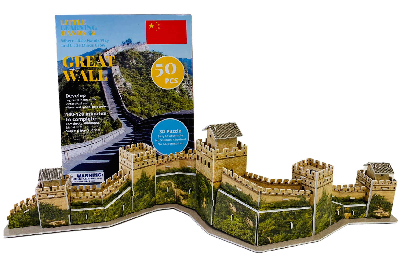 Little Learning Hands Great Wall of China 3D Puzzle | Great Wall of China Architecture Model Building Kit
