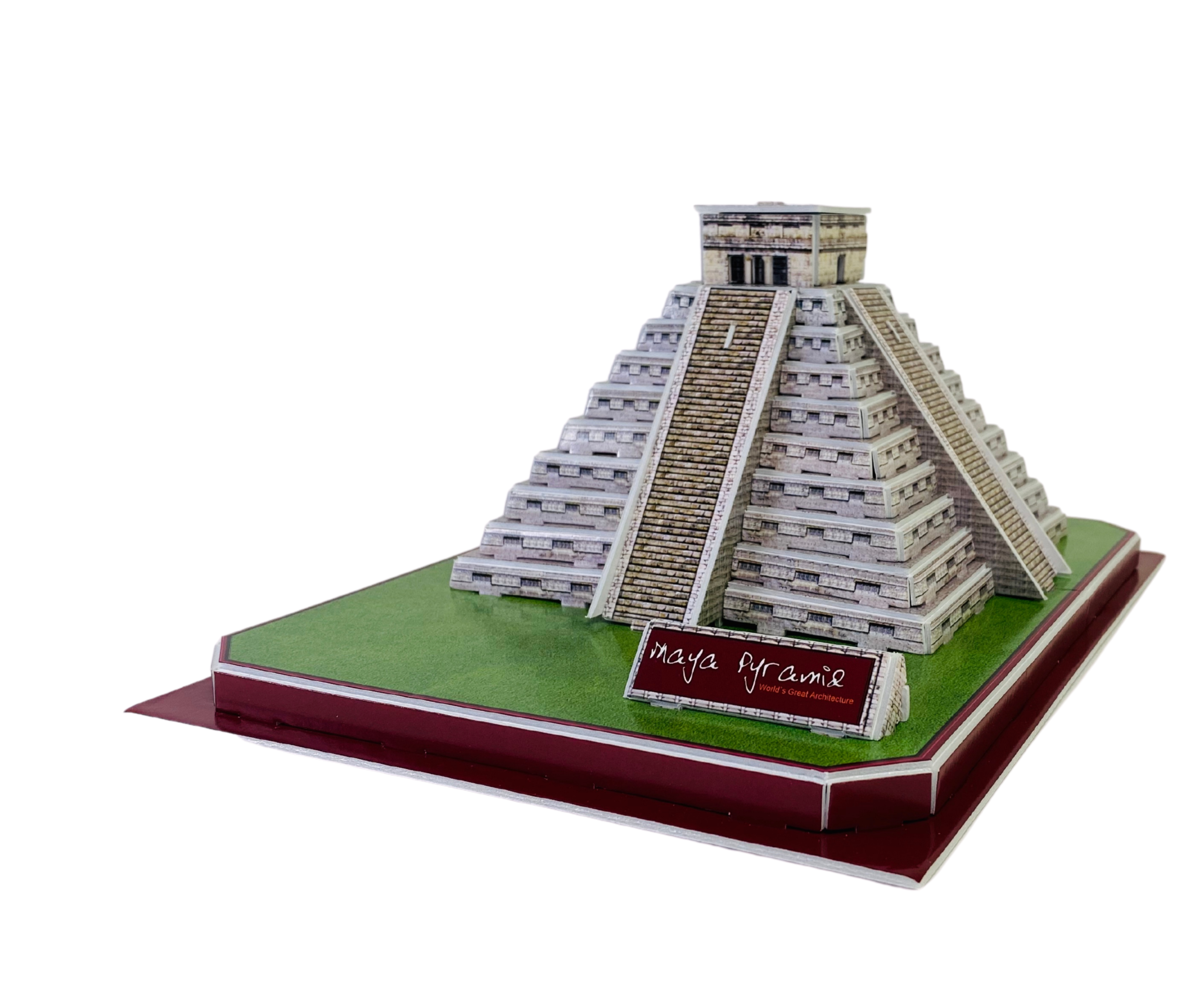Little Learning Hands Mexico Mayan Pyramid 3D Puzzle | Maya Pyramid Architecture Model Building Kit